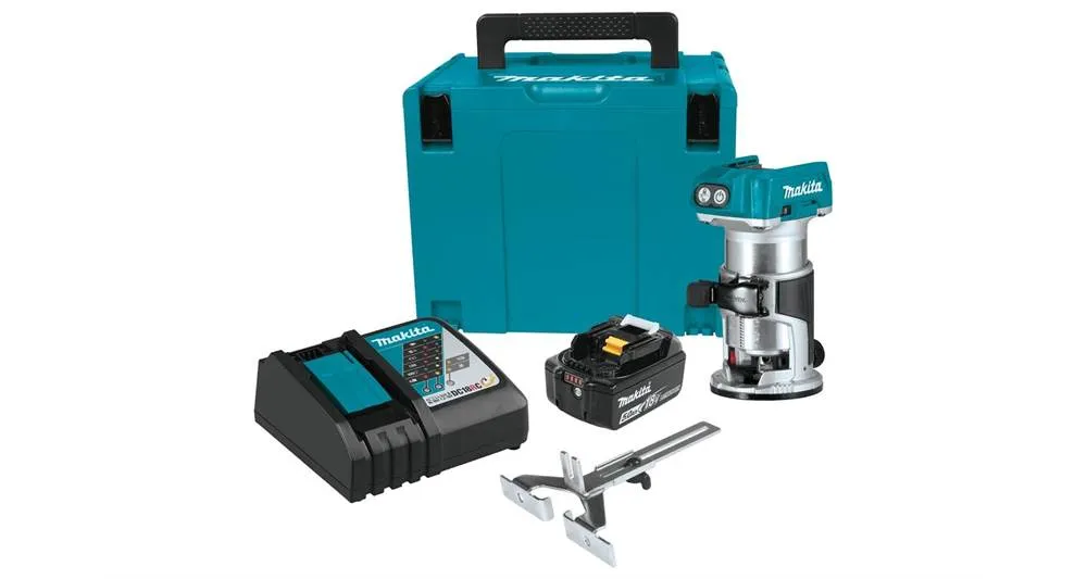 2020 Makita 18V LXT® Brushless Compact Router Starter Kit (XTR01T8J)