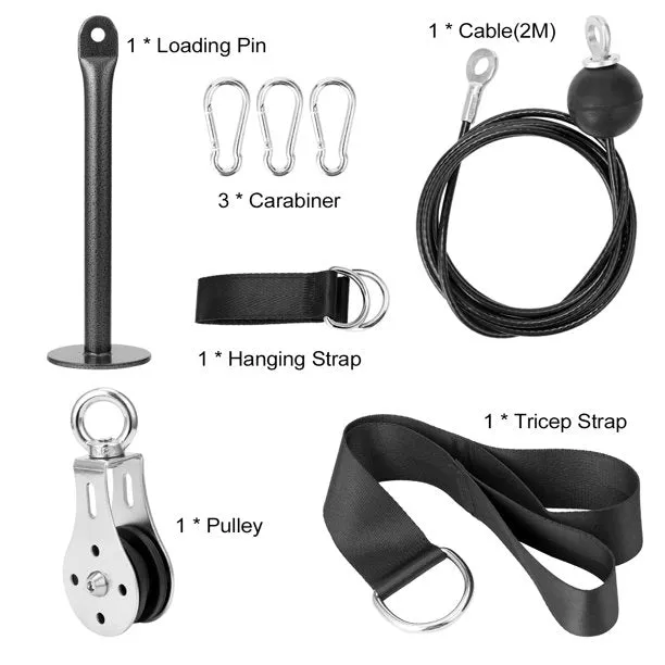 NEW Pulley Cable Lat Pulldown System for Squat Racks, Power Racks, and Home Gyms